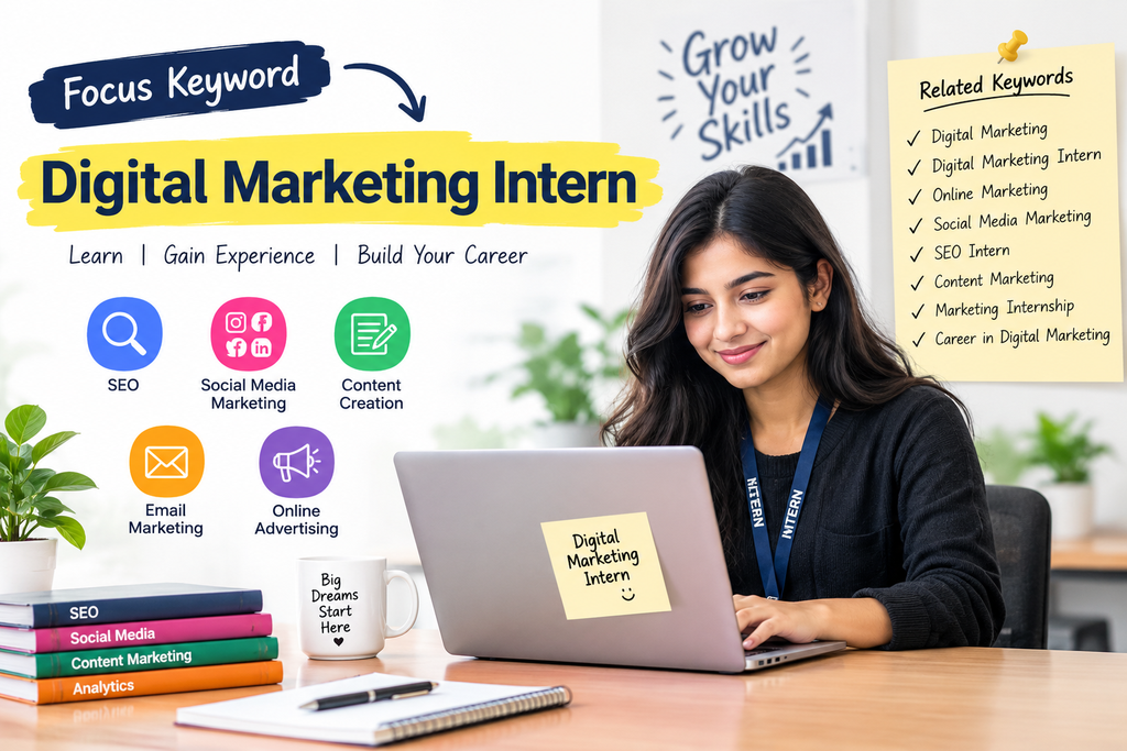Digital Marketing Intern
Learn | Gain Experience | Build Carrior